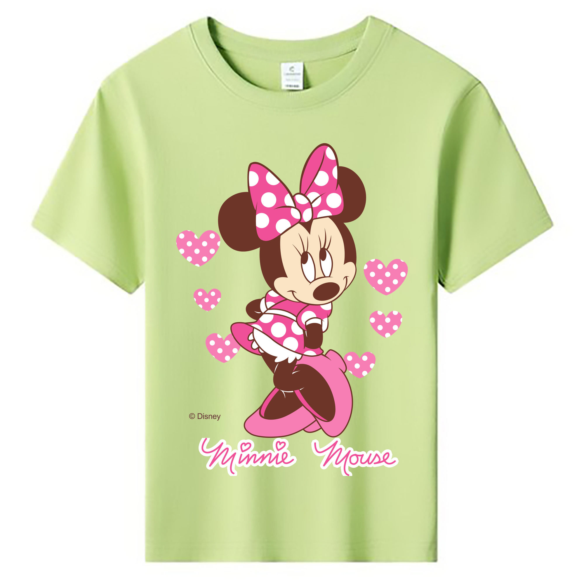 ミッキーマウス Mickey Mouse 綿100％キッズTシャツ（フロントプリント）